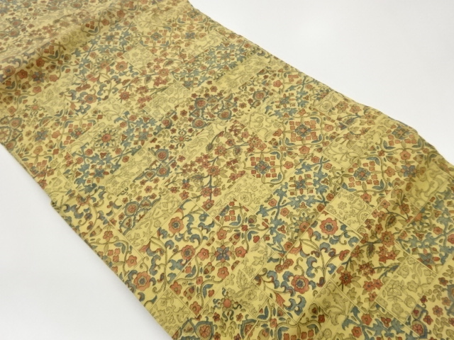 JAPANESE NAGOYA OBI / TSUMUGI / SHIKISHI PATTERN